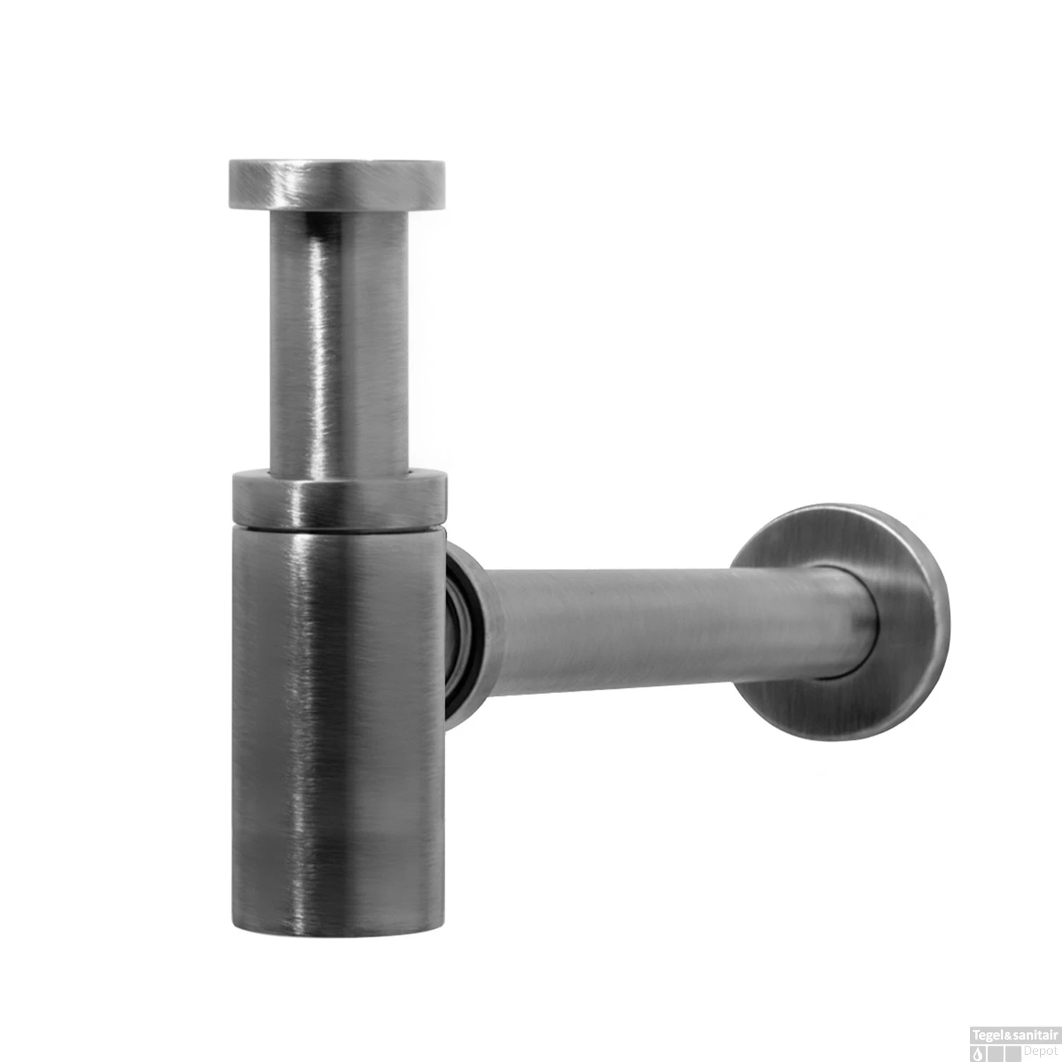 Wastafel Sifon Hotbath Cobber Rond Verouderd IJzer 1 Wastafel Sifon Hotbath Cobber Rond Verouderd IJzer