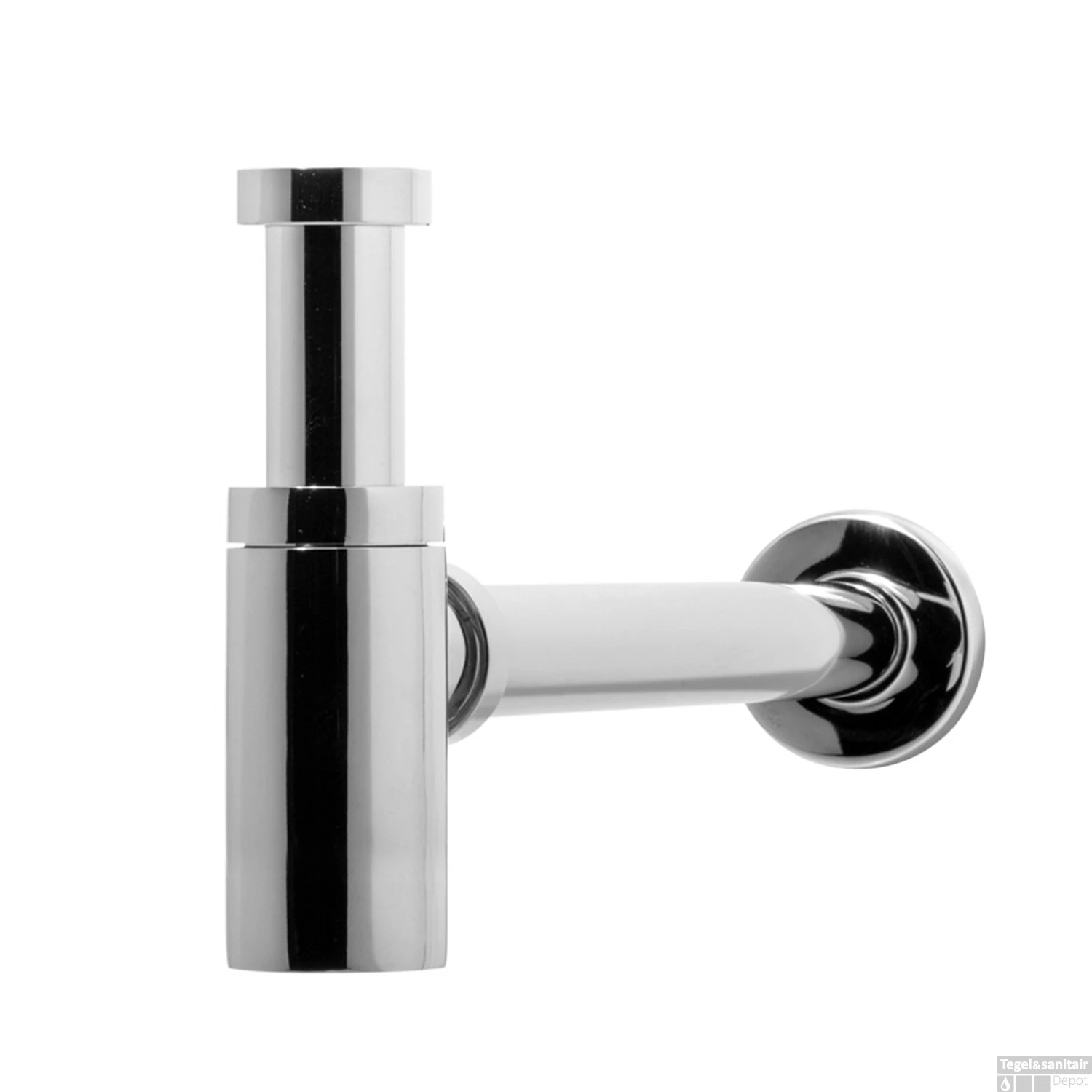 Wastafel Sifon Hotbath Cobber Rond Chroom 1 Wastafel Sifon Hotbath Cobber Rond Chroom