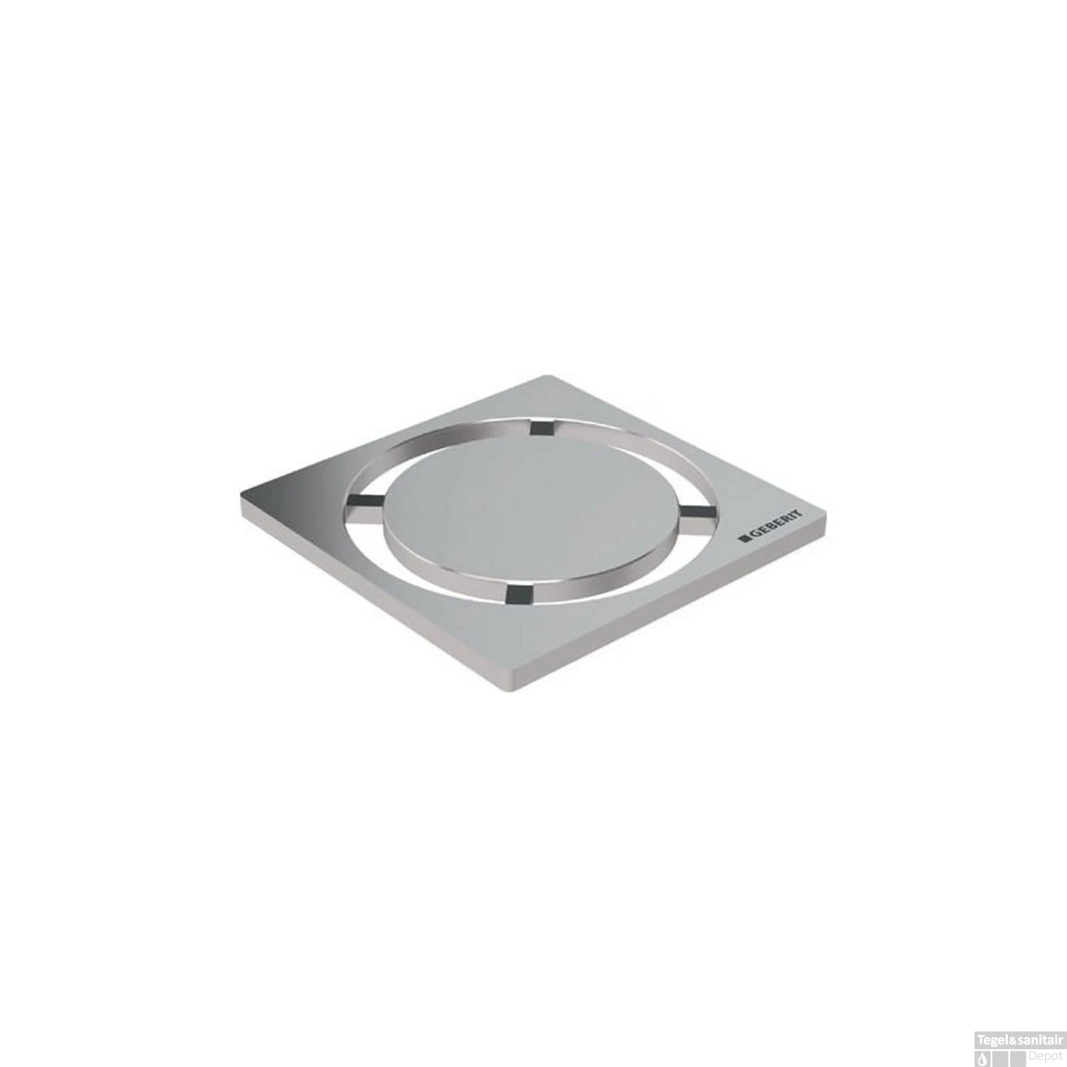 Putrooster Geberit Design Voor Vloerput Douche Rond 8x8cm RVS 1 Putrooster Geberit Design Voor Vloerput Douche Rond 8x8cm RVS