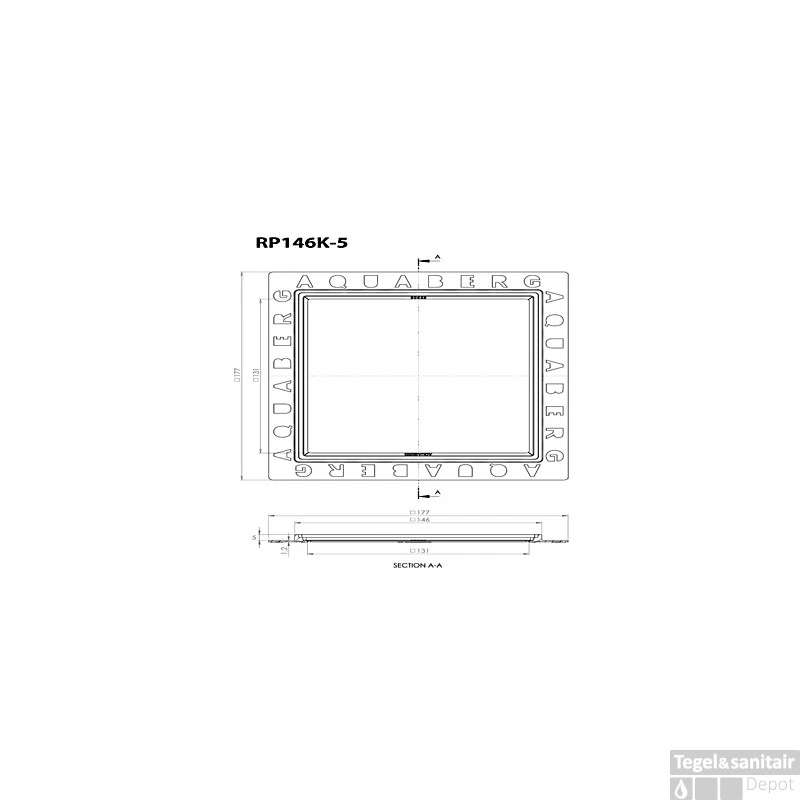 Renovatievloerput Rooster Aquaberg Met 1 Aansluiting 14.6x14.6x0.5 Cm RVS 3 Renovatievloerput Rooster Aquaberg Met 1 Aansluiting 14.6x14.6x0.5 Cm RVS - Afbeelding 3