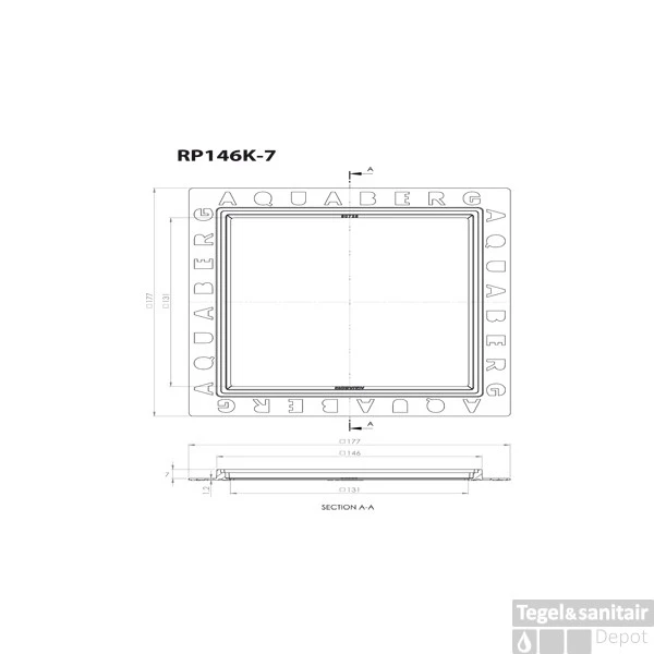 Renovatievloerput Rooster Aquaberg Met 1 Aansluiting 14.6x14.6x0.7 Cm RVS 3 Renovatievloerput Rooster Aquaberg Met 1 Aansluiting 14.6x14.6x0.7 Cm RVS - Afbeelding 3
