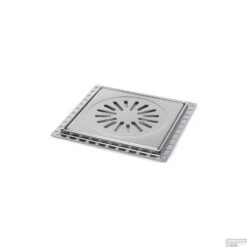 Renovatievloerput Rooster Aquaberg RP20 Met 1 Aansluiting 20x20x0.9 Cm RVS