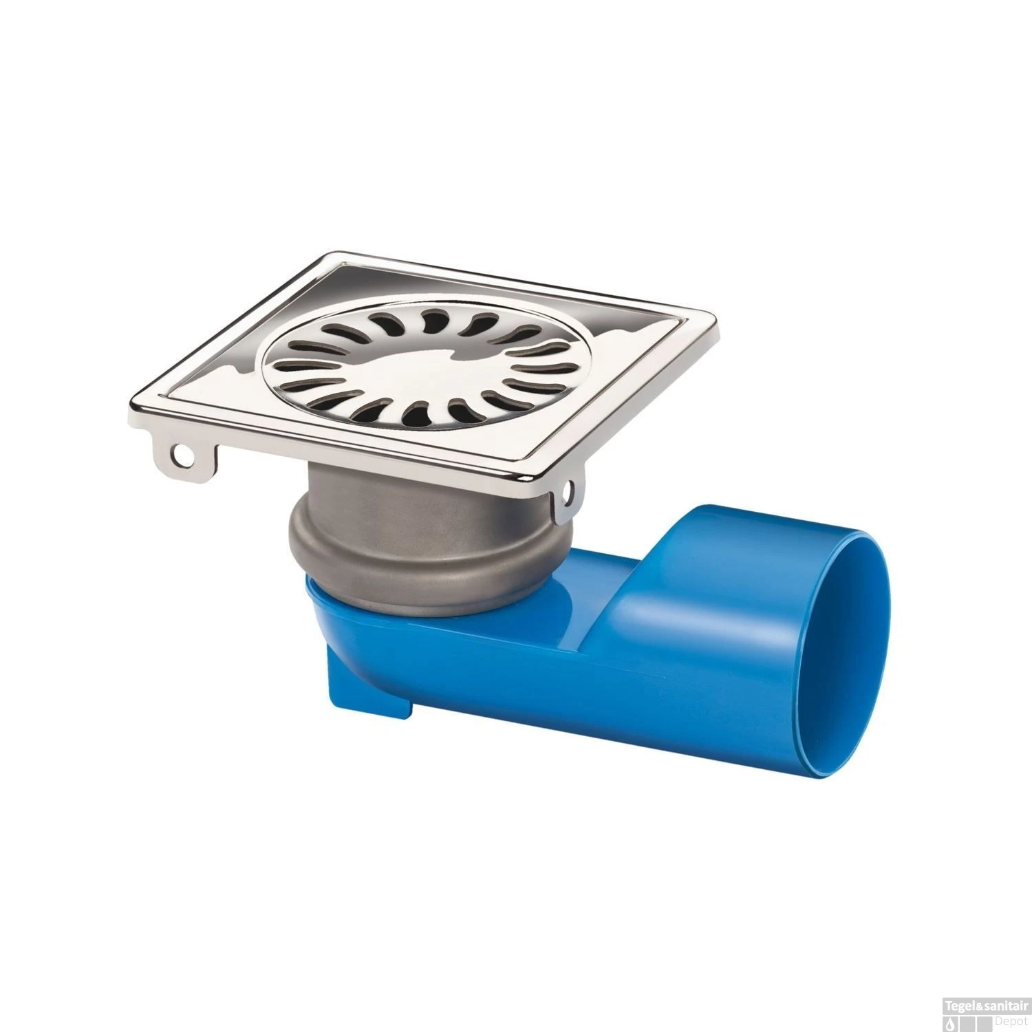 Renovatievloerput Van Den Berg Universeel 9.6x5.4 Cm Geborsteld RVS 1 Renovatievloerput Van Den Berg Universeel 9.6x5.4 Cm Geborsteld RVS