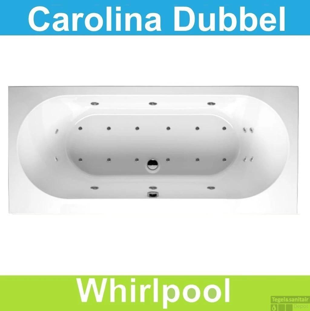 Ligbad Riho Carolina 190 X 80 Cm Whirlpool Dubbel Systeem 1 Ligbad Riho Carolina 190 X 80 Cm Whirlpool Dubbel Systeem