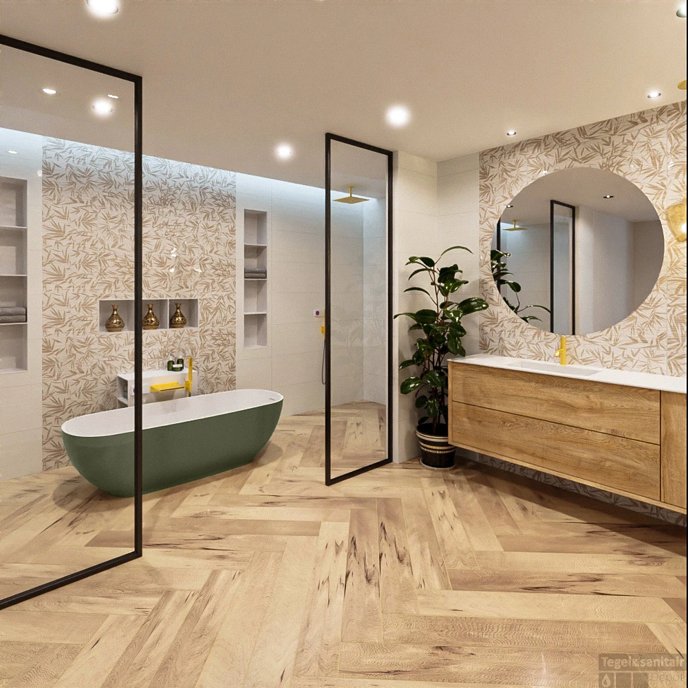 ROCK Vrijstaand Bad 170x70cm Kleur Army / Talc 2 ROCK Vrijstaand Bad 170x70cm Kleur Army / Talc - Afbeelding 2