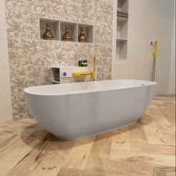 ROCK Vrijstaand Bad 170x70cm Kleur Linen / Talc -Thuis Badkamer rock 3 00004