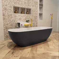 ROCK Vrijstaand Bad 170x70cm Kleur Dark Grey / Talc -Thuis Badkamer rock 3 00009