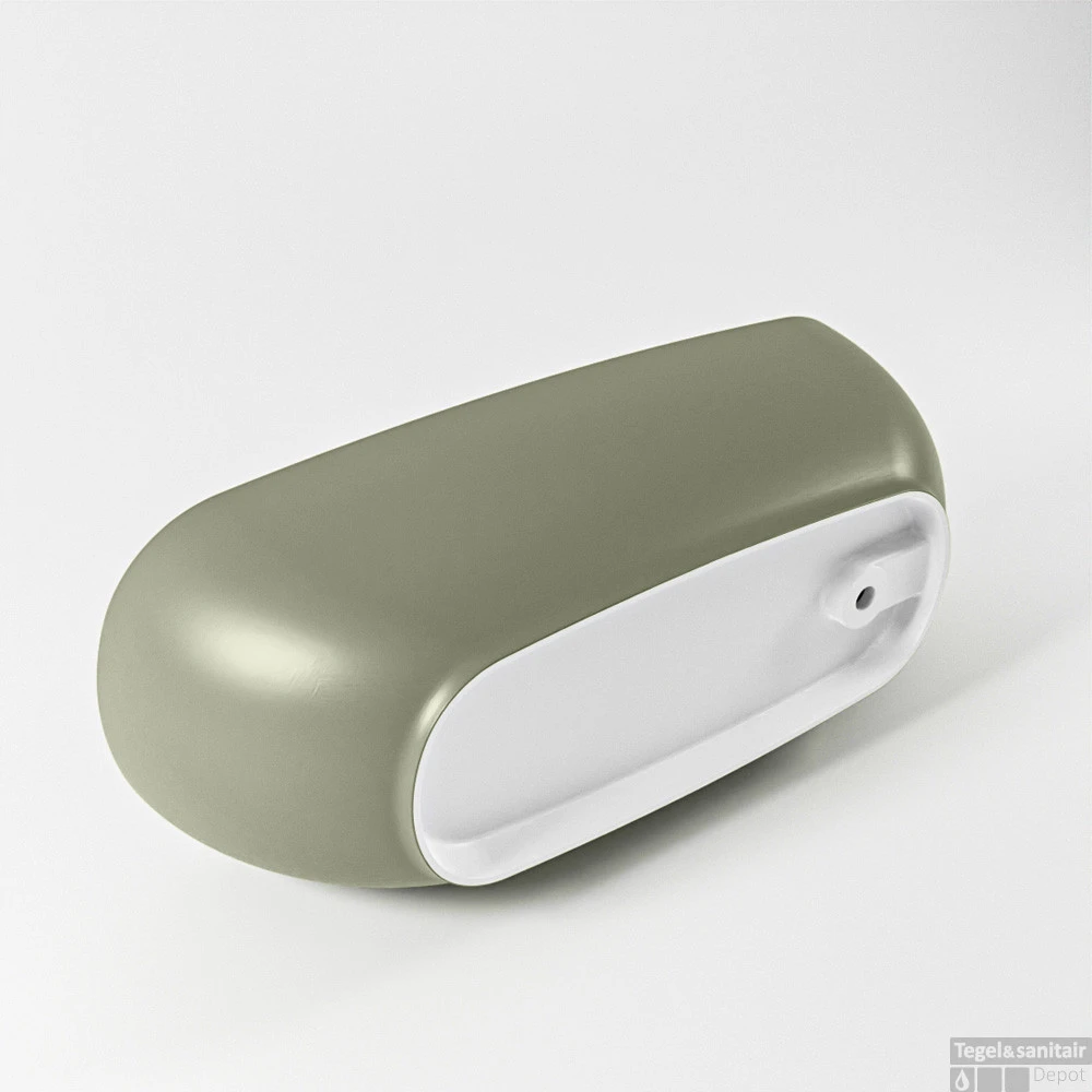 ROCK Vrijstaand Bad 170x70cm Kleur Army / Talc 8 ROCK Vrijstaand Bad 170x70cm Kleur Army / Talc - Afbeelding 8