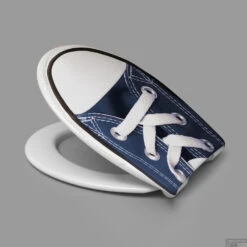 Toiletzitting Cedo Sneaker Softclose Wit Blauw
