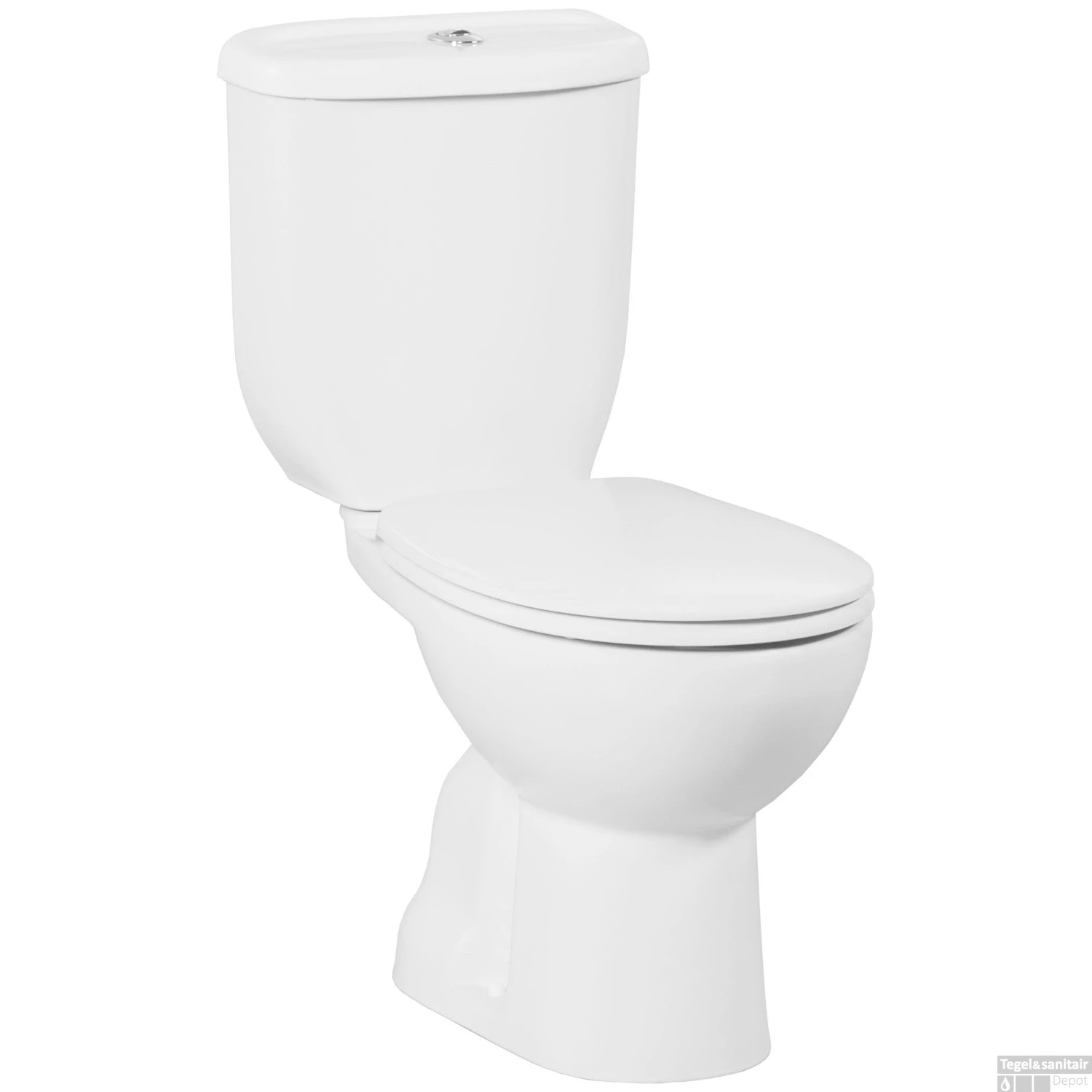 Toiletpot Staand Boss & Wessing Sedef Met Bidet Onder Aansluiting Wit (AO)