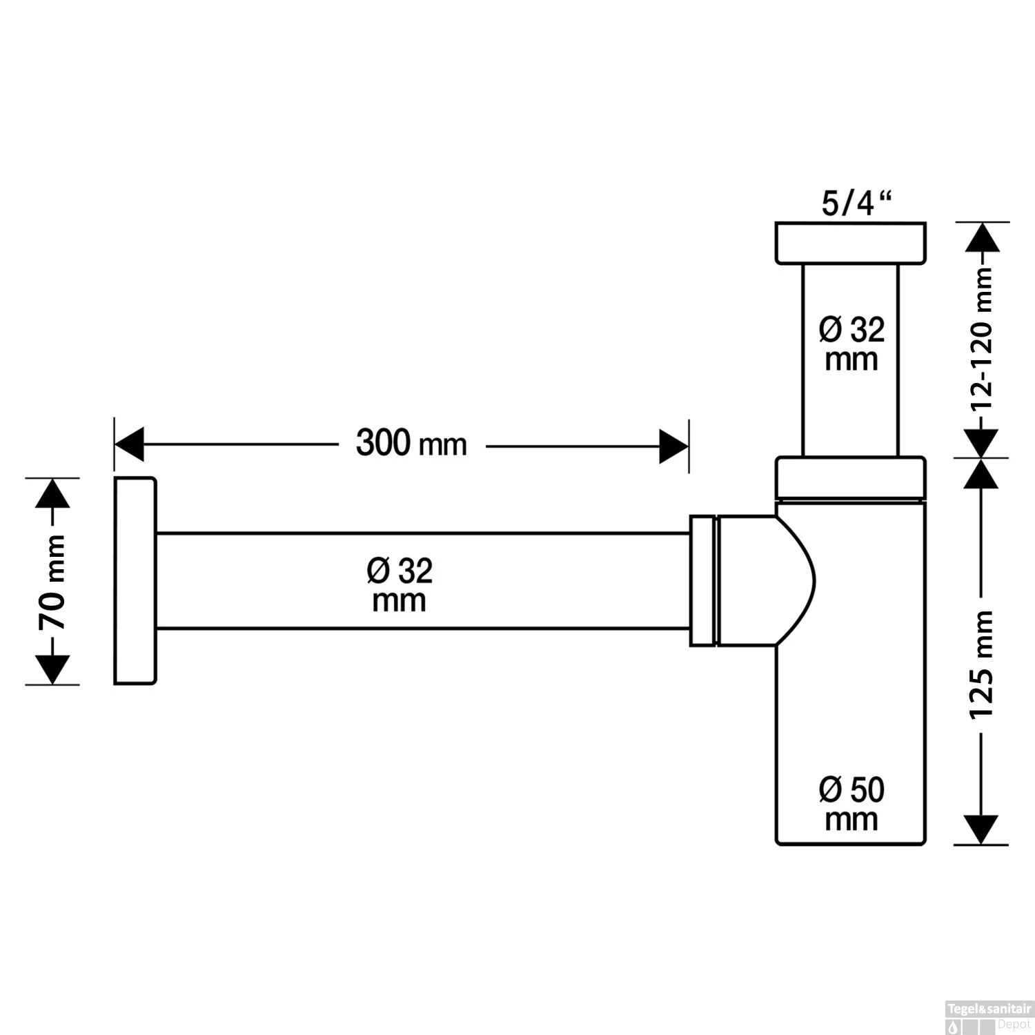 Sifon Differnz Design Gun Metal 2 Sifon Differnz Design Gun Metal - Afbeelding 2