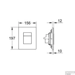 Grohe Skate Cosmopolitan Bedieningsplaat Sl Dual Flush Chroom -Thuis Badkamer skate cosmopolitan chroom 38732000 tech