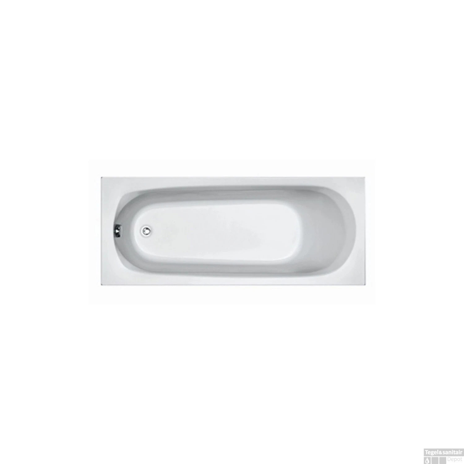 Ligbad Plieger Basic Solo 170x70x37cm Acryl Met Poten Wit 1 Ligbad Plieger Basic Solo 170x70x37cm Acryl Met Poten Wit