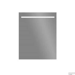 LED Spiegel Sanilux Aluminium Met Onderverlichting 58x70 Cm Inclusief Spiegelverwarming