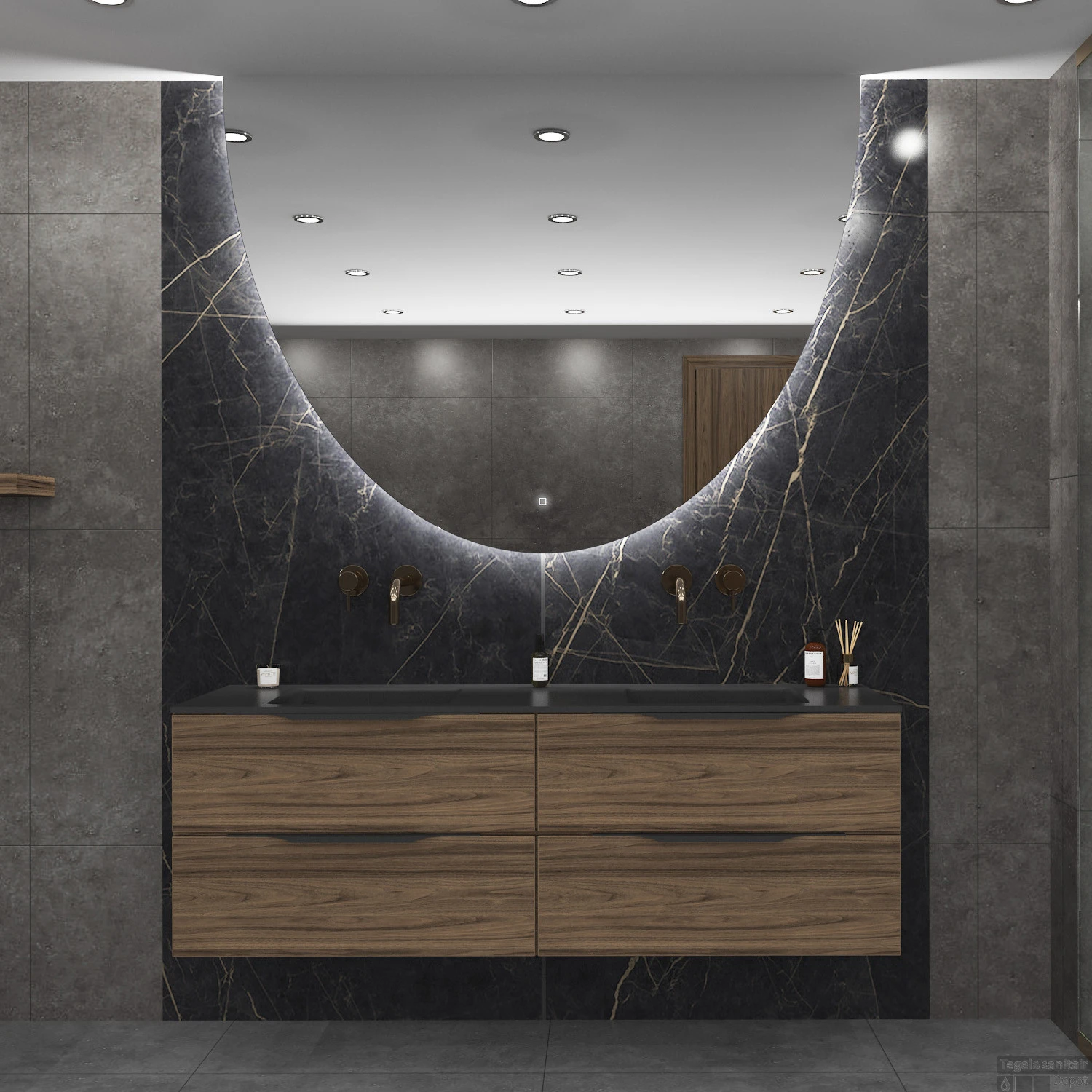 Spiegel Gliss Design Eos 100x120cm Met Ronding Naar Beneden 1 Spiegel Gliss Design Eos 100x120cm Met Ronding Naar Beneden