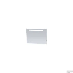 Spiegel Clock 100cm Incl LED Verlichting En Klok