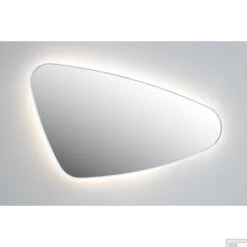 Spiegel Organisch INK SP23 120x70 Cm Met Verlichting En Spiegelverwarming Links Mat Wit