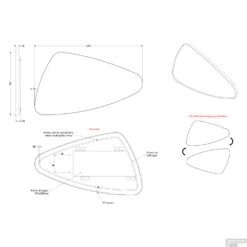 Spiegel Organisch INK SP23 120x70 Cm Met Verlichting En Spiegelverwarming Links Mat Wit -Thuis Badkamer spiegel organisch ink sp23 120x70 cm met verlichting en spiegelverwarming links mat wit tech