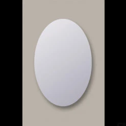 Spiegel Ovaal Sanicare Q-Mirrors 100x70 Cm PP Geslepen Incl. Ophanging