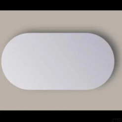 Spiegel Sanicare Q-Mirrors 100x70 Cm Ovaal/Rond Met Rondom LED Cold White Incl. Ophangmateriaal