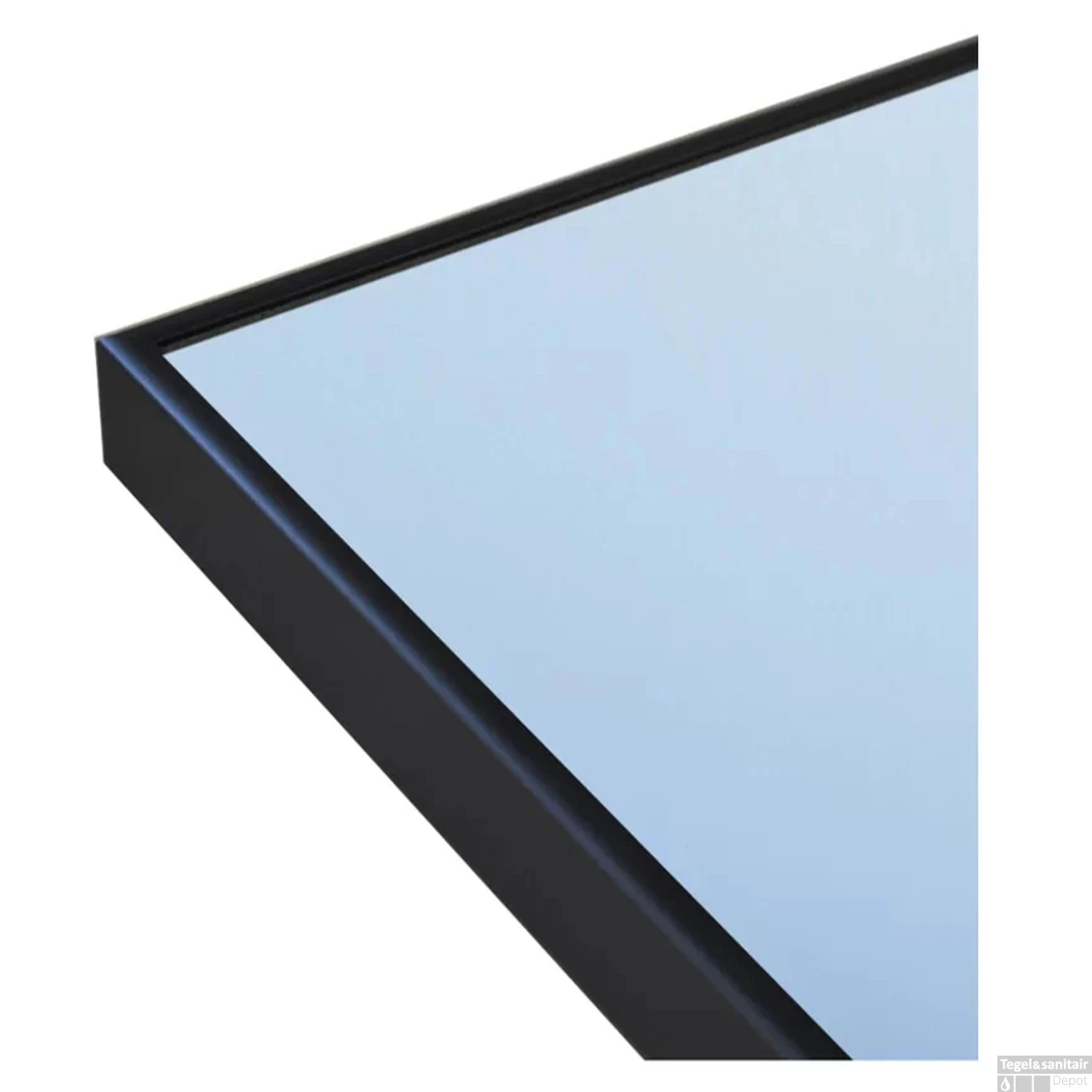 Spiegel Sanicare Q-Mirrors 100x70 Cm Vierkant Met Rondom LED Warm White, Omlijsting Mat Zwart Incl. Ophangmateriaal Met Afstandsbediening 3 Spiegel Sanicare Q-Mirrors 100x70 Cm Vierkant Met Rondom LED Warm White, Omlijsting Mat Zwart Incl. Ophangmateriaal Met Afstandsbediening - Afbeelding 3