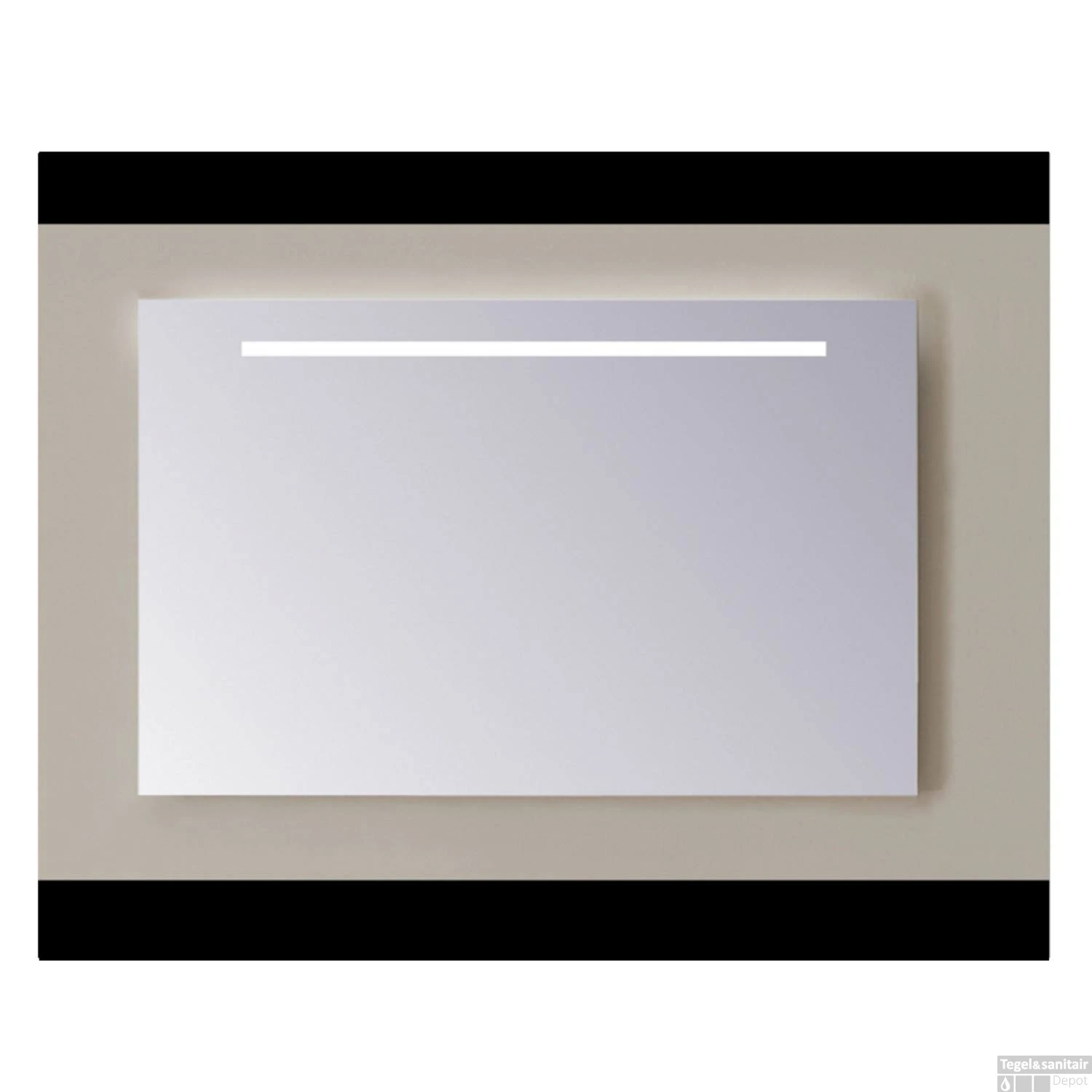 Spiegel Sanicare Q-mirrors Zonder Omlijsting 60 X 90 Cm Warm White LED PP Geslepen