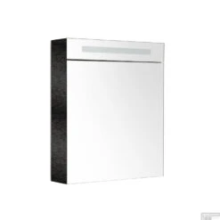 Spiegelkast Met Verlichting & Wcd 60 Cm Zwart Wenge