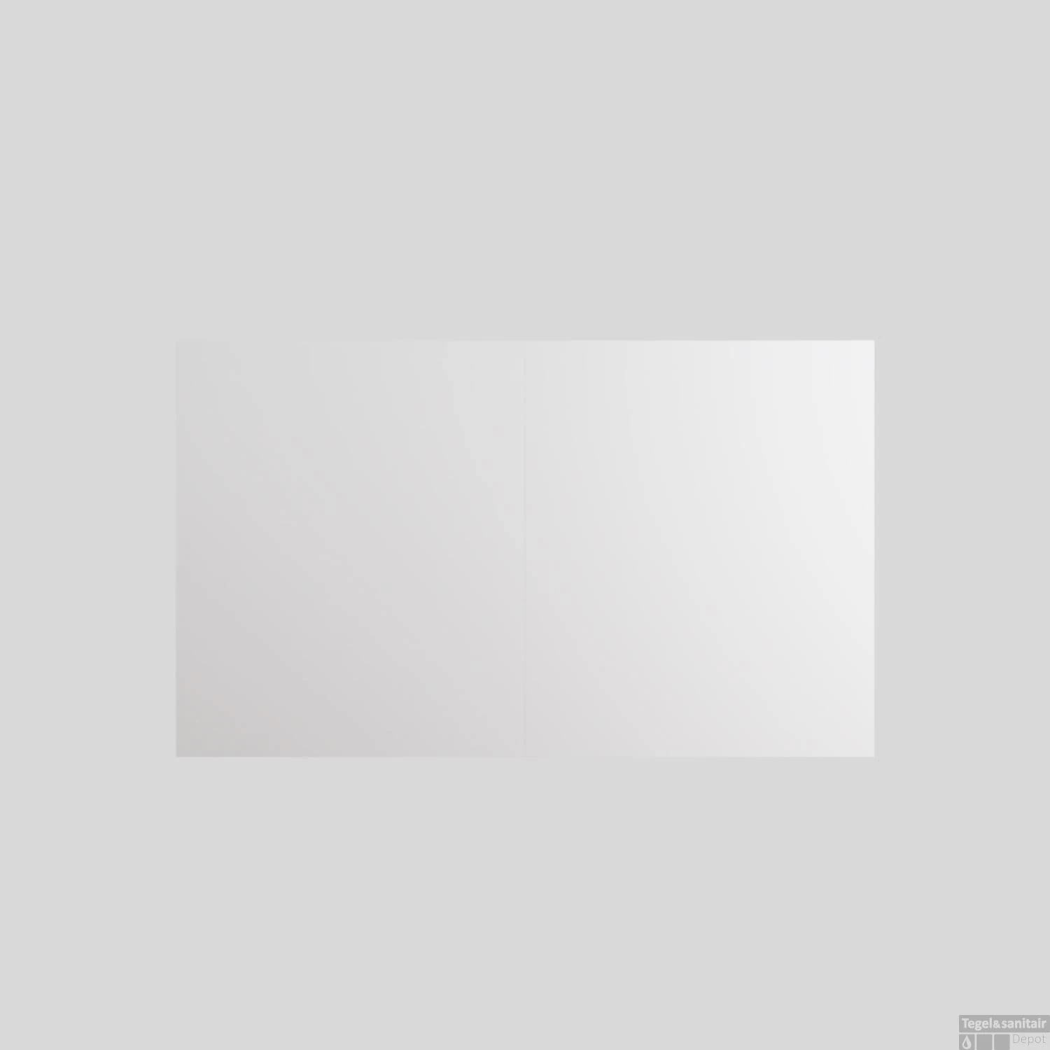 Spiegelkast Boss & Wessing Cube 120x70x16 Cm 2 Deuren Mat Wit - Afbeelding 2