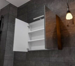 Spiegelkast Boss & Wessing Cube 80x70x16 Cm 2 Deuren Antraciet Met Mat Wit -Thuis Badkamer spiegelkast boss wessing cube 80x70x16 cm 1 deur antraciet met mat wit bws80amw1 00354 4