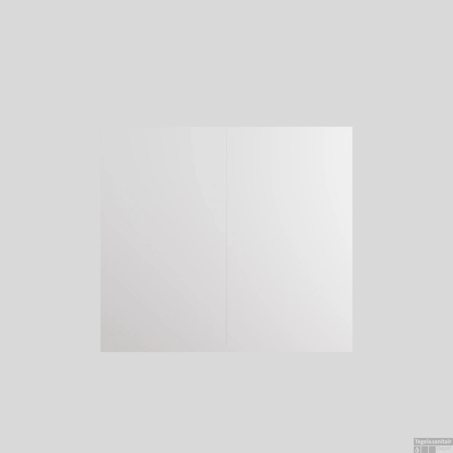 Spiegelkast Boss & Wessing Cube 80x70x16 Cm 2 Deuren Mat Wit - Afbeelding 2