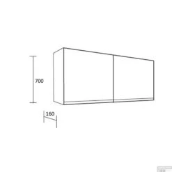Spiegelkast BWS Valencia 150x70x16 Cm Met Twee Deuren Carrara Mat -Thuis Badkamer spiegelkast bws valencia tech 4 1