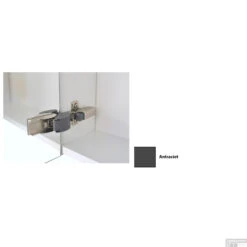 Spiegelkast Sanicare Qlassics 100 Cm 2 Deuren Antraciet -Thuis Badkamer spiegelkast sanicare qlassics 100 cm 2 deuren antraciet detail