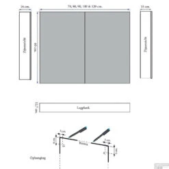 Spiegelkast Sanicare Qlassics 100 Cm 2 Deuren Antraciet -Thuis Badkamer spiegelkast sanicare qlassics 100 cm 2 deuren antraciet tech