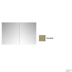 Spiegelkast Sanicare Qlassics 100 Cm 2 Deuren Grey-Wood -Thuis Badkamer spiegelkast sanicare qlassics 100 cm 2 deuren grey wood detail2