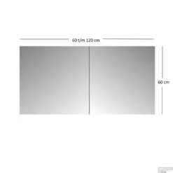 Spiegelkast Sanicare Qlassics (alle Kleuren, Alle Maten) -Thuis Badkamer spiegelkast sanicare qlassics alle kleuren alle maten tech 1