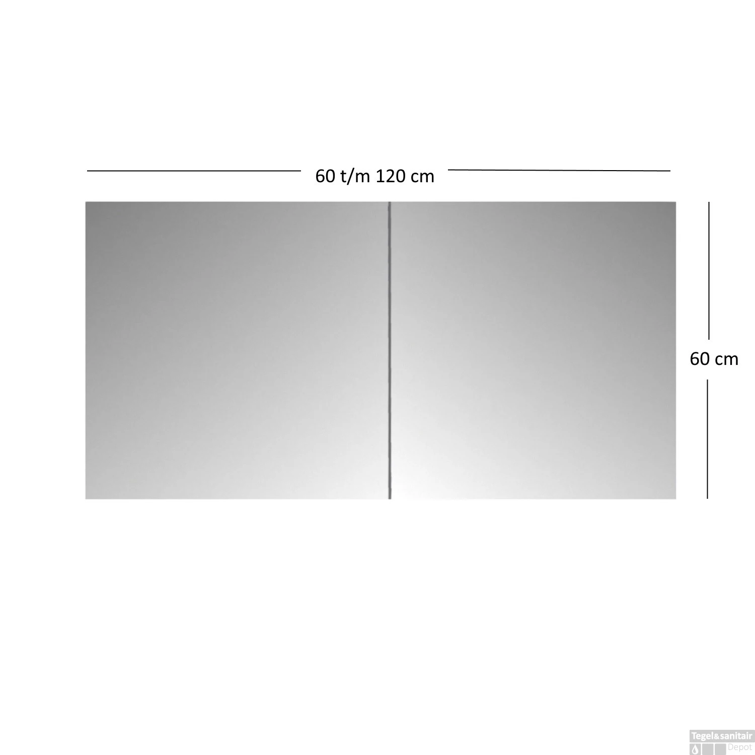 Spiegelkast Sanicare Qlassics (alle Kleuren, Alle Maten) - Afbeelding 6