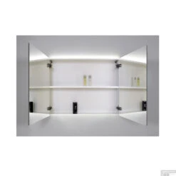 Thuis Badkamer -Thuis Badkamer spiegelkast sanicare qlassics ambiance 100 cm 2 deuren detail 1 1 1 1 1