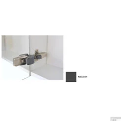 Spiegelkast Sanicare Qlassics Ambiance 100 Cm 2 Deuren Antraciet -Thuis Badkamer spiegelkast sanicare qlassics ambiance 100 cm 2 deuren antraciet detail2