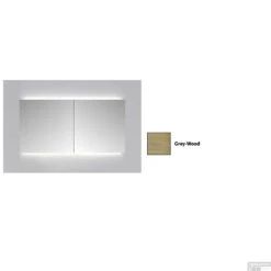 Spiegelkast Sanicare Qlassics Ambiance 100 Cm 2 Deuren Grey-Wood 11 Spiegelkast Sanicare Qlassics Ambiance 100 Cm 2 Deuren Grey-Wood -Thuis Badkamer spiegelkast sanicare qlassics ambiance 100 cm 2 deuren grey wood detail