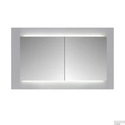 Spiegelkast Sanicare Qlassics Ambiance 120 Cm 2 Deuren Hoogglans Wit