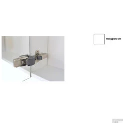 Spiegelkast Sanicare Qlassics Ambiance 120 Cm 2 Deuren Hoogglans Wit -Thuis Badkamer spiegelkast sanicare qlassics ambiance 120 cm 2 deuren hoogglans wit detail2