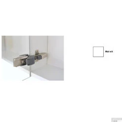 Spiegelkast Sanicare Qlassics Ambiance 120 Cm 2 Deuren Zijdeglans Wit -Thuis Badkamer spiegelkast sanicare qlassics ambiance 120 cm 2 deuren zijdeglans wit detail2