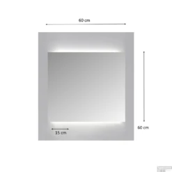 Spiegelkast Sanicare Qlassics Ambiance 60 Cm 1 Deur Alu-Look -Thuis Badkamer spiegelkast sanicare qlassics ambiance 60 cm tech 1 1 1 1