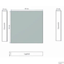 Spiegelkast Sanicare Qlassics Ambiance 80x60 Cm Met Dubbelzijdige Spiegeldeuren, LED Verlichting En Afstandsbediening Aluminium Look -Thuis Badkamer spiegelkast sanicare qlassics ambiance 80x60 cm aluminium look tech