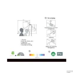 Spiegelverlichting Sanicare LED Veronica 3 Watt 30 Cm Chroom -Thuis Badkamer spiegelverlichting sanicare veronica 30 cm tech