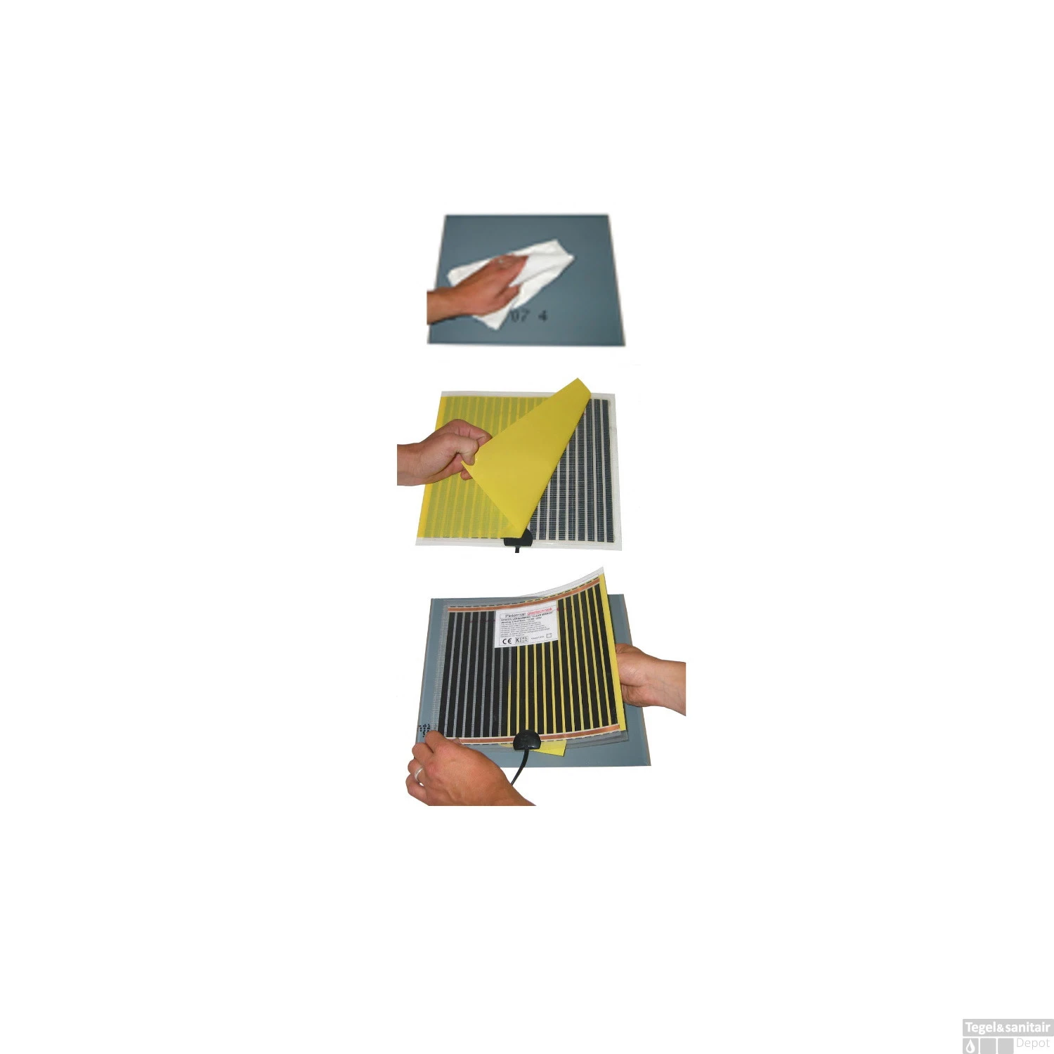 Spiegelverwarming Sanicare Q-Mirrors Zelfklevend 41 Cm X 100,4 Cm - Afbeelding 2