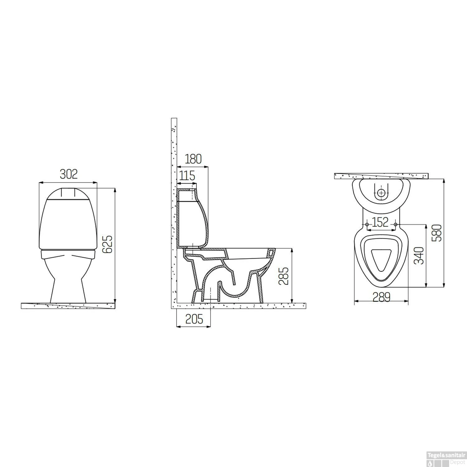Staand Kindertoilet Boss & Wessing Flower Achter Onder Aansluiting (Exclusief Zitting) 3 Staand Kindertoilet Boss & Wessing Flower Achter Onder Aansluiting (Exclusief Zitting) - Afbeelding 3