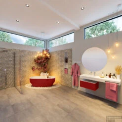 STONE Vrijstaand Bad 170x75cm Kleur Fire / Talc -Thuis Badkamer stone 2 00012