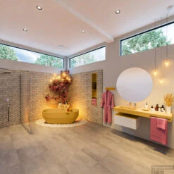 STONE Vrijstaand Bad 170x75cm Kleur Ocher / Ocher -Thuis Badkamer stone 2 00027