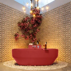 STONE Vrijstaand Bad 170x75cm Kleur Fire / Fire -Thuis Badkamer stone 3 00025